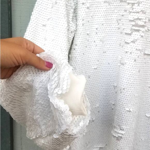 Museum of Ice Cream Sequin White Sweatshirt Collaboration - Picture 3 of 6